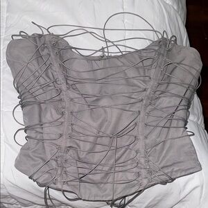 House of CB Gray Corset Top